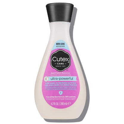 Cutex Gel Nail Polish Remover, Ultra-Powerful & Removes Glitter and Dark Colored Paints