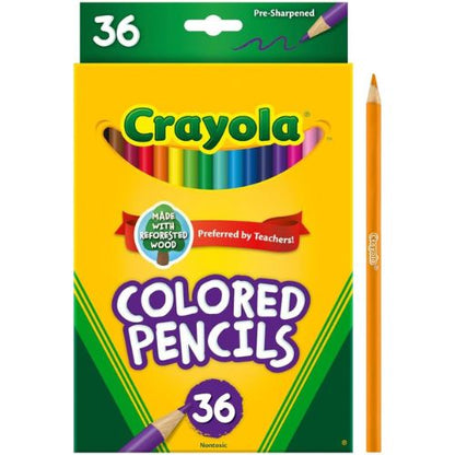 Crayola Colored Pencils (36ct), Teacher School Supplies for Kids & Adults