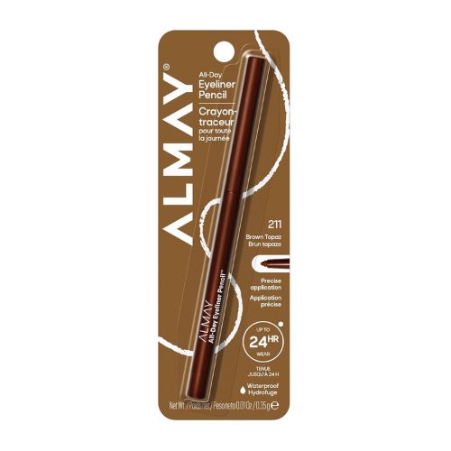 Almay All-Day Eyeliner Pencil, 211 Brown Topaz, 0.01 oz