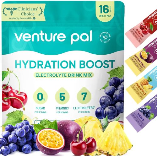 Venture Pal Sugar Free Electrolyte Packet, Liquid Daily IV Hydration Powder