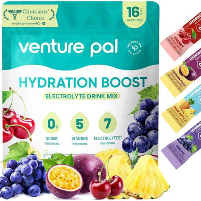 Venture Pal Sugar Free Electrolyte Packet, Liquid Daily IV Hydration Powder
