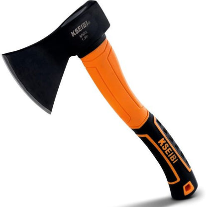 KSEIBI Wood Axe, Small Outdoor Camp Hatchet for Splitting