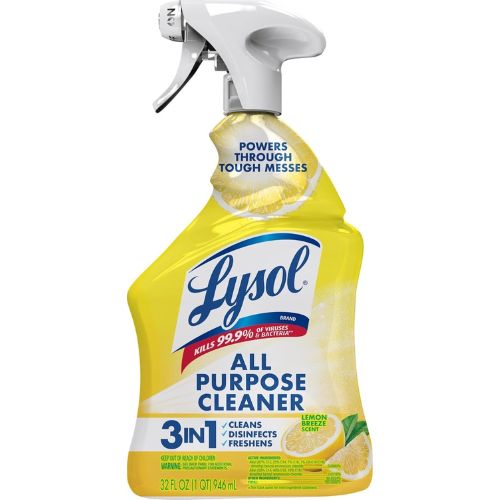 Lysol All Purpose Cleaner Spray, Disinfectant, Lemon, 32oz