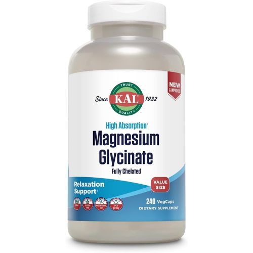 KAL Magnesium Glycinate, New & Improved Fully Chelated High