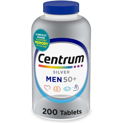 Centrum Silver Men's 50+ Multivitamin with Vitamin D3 200 Tablets