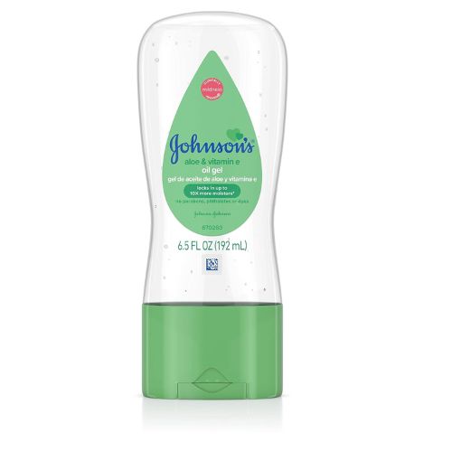 Johnson's Baby Oil Gel, Aloe Vera & Vitamin E, 6.5 fl oz