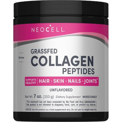 NeoCell Grassfed Collagen Peptides Powder | 7 oz | Unflavored