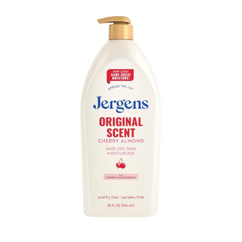 Jergens Cherry Almond Hand & Body Lotion, Dry Skin, 32 fl oz