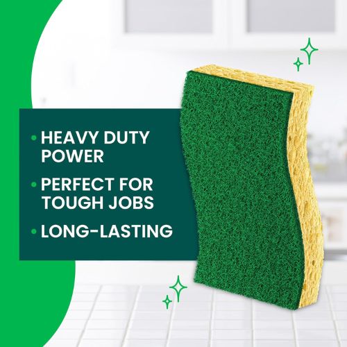 Scotch-Brite Heavy Duty Scrub Sponge, 6 Pack