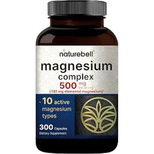 NatureBell Magnesium Complex 10-in-1, 500 mg Per Serving, 300 Capsules