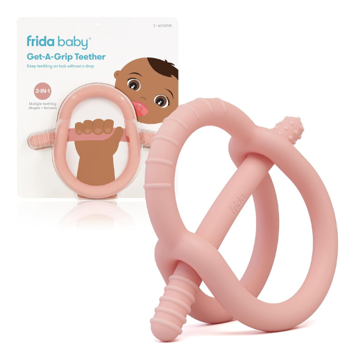Frida Baby Get A Grip Silicone Teether  BPA Free Teething Toy