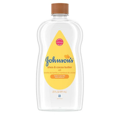 Johnson's Baby Oil with Shea & Cocoa Butter, 20 Fl. Oz