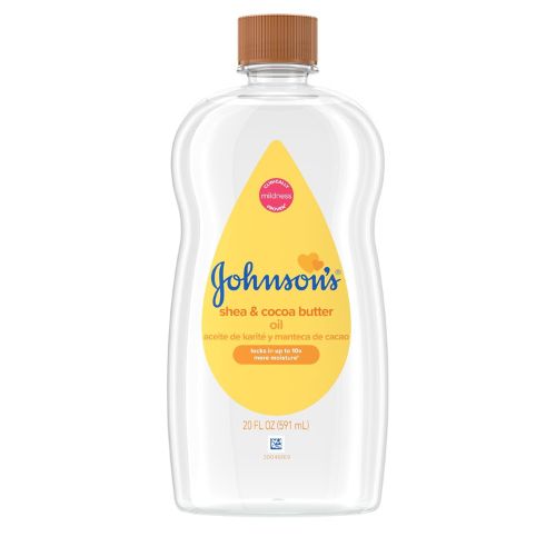 Johnson's Baby Oil with Shea & Cocoa Butter, 20 Fl. Oz