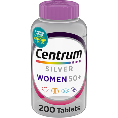 Centrum Silver Women's Multivitamin for Women 50 and Over, 200 Tablets