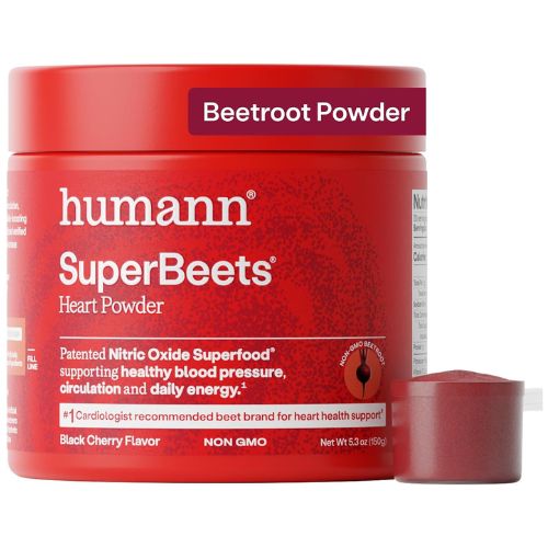 humanN SuperBeets Powder – Heart Health Support, Black Cherry Flavor, 30 Servings