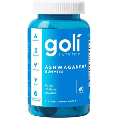 Goli Ashwagandha & Vitamin D Gummy - 60 Count - Mixed Berry, KSM-66,
