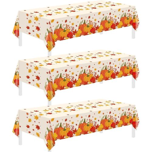 3 Pack Thanksgiving Disposable Tablecloths