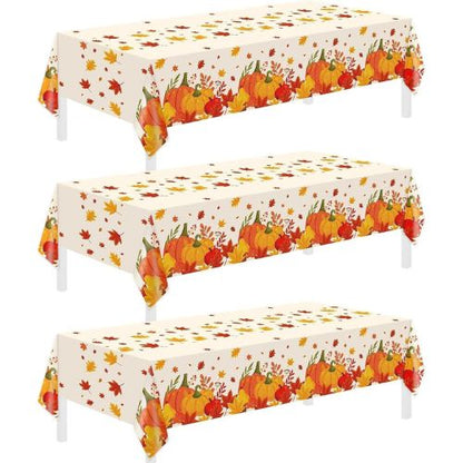 3 Pack Thanksgiving Disposable Tablecloths
