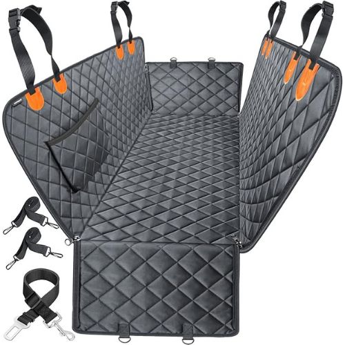 URPOWER Dog Car Seat Cover – Waterproof Hammock for Back Seats