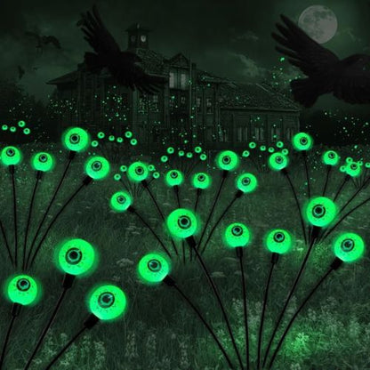 Halloween Decorations Outdoor Solar Scary Eyeball Lights