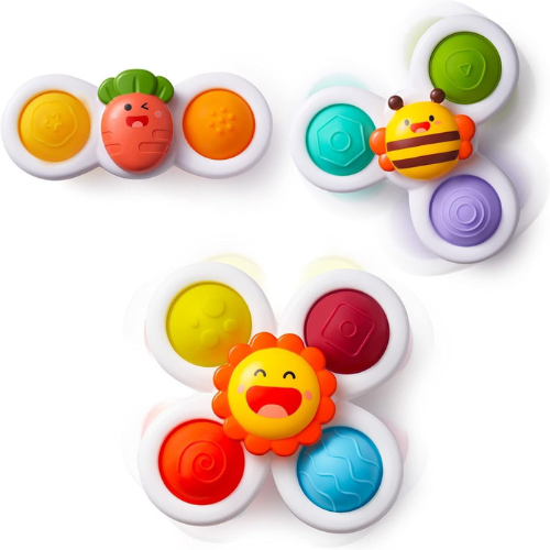 LiKee Suction Cup Spinning Sensory Toys for Babies & Toddlers