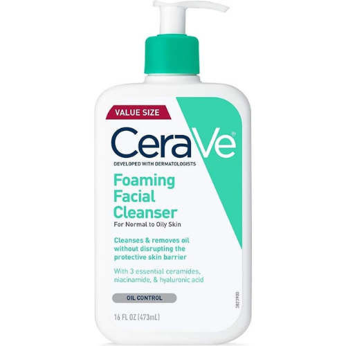 CeraVe Foaming Facial Cleanser, Face Wash for Oily Skin, 16fl oz