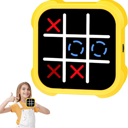 Electronic Tic Tac Toe 3 in 1 Handheld Game Portable Educational Puzzle