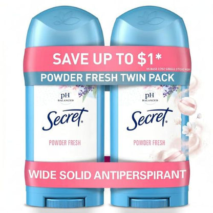 Secret Antiperspirant and Deodorant for Women, 24hr Sweat & Odor Protection