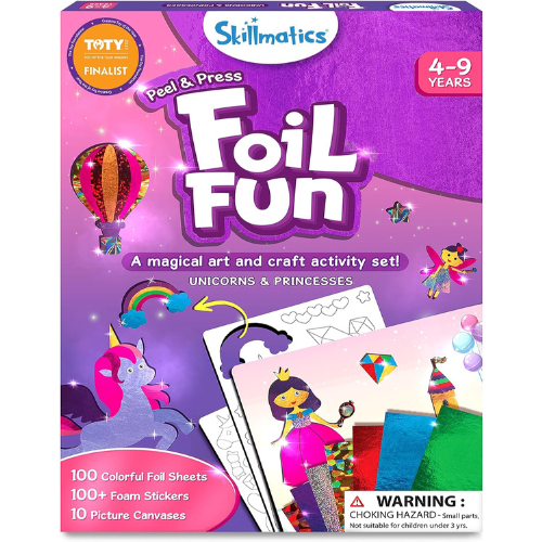 Skillmatics Foil Fun Unicorn & Princess Craft Kit No Mess DIY Art Activity