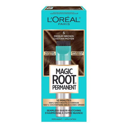 L'Oreal Paris Magic Root Rescue 10 Minute Root Hair Coloring Kit 5 Medium Brown, 1 kit