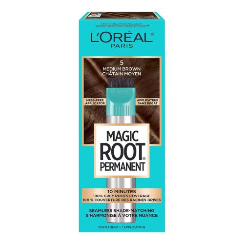 L'Oreal Paris Magic Root Rescue 10 Minute Root Hair Coloring Kit 5 Medium Brown, 1 kit