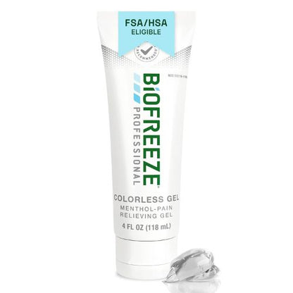 Biofreeze Professional Pain Relief Gel, Colorless Menthol Gel, 4 FL OZ