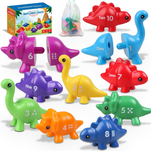 Toddler Dinosaur Montessori Toys , Birthday Gifts for 12-18 Months