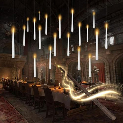 kakoya Flameless Floating Candles with Wand，20 Pcs Magic