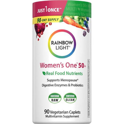 Rainbow Light Womens One + Multivitamin 50 Plus | 90 Caplets