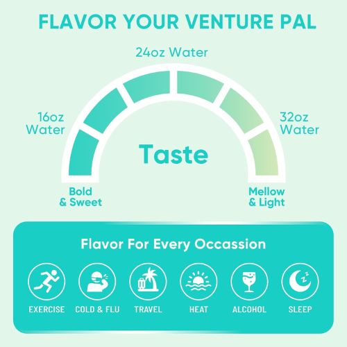 Venture Pal Sugar Free Electrolyte Powder, Liquid Daily IV Hydration Packet