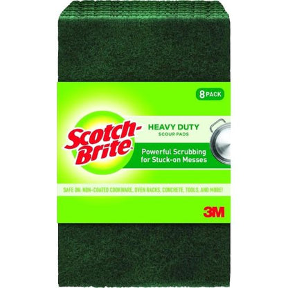 Scotch-Brite Heavy Duty Scouring Pad, 8 Pack