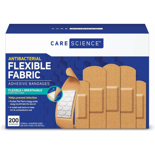 Care Science Fabric Adhesive Bandages , 200 ct Flexible