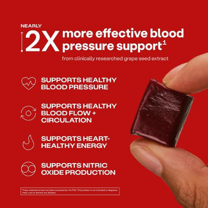 humanN SuperBeets Chews – Blood Pressure & Circulation Support, Non-GMO, 120ct