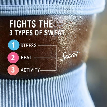 Secret Clinical Strength Invisible Solid Antiperspirant Deodorant for Women, 100HR Sweat