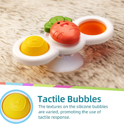 LiKee Suction Cup Spinning Sensory Toys for Babies & Toddlers