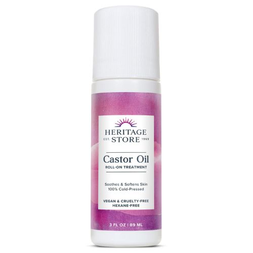 HERITAGE STORE Castor Oil Roll On, 3 fl oz