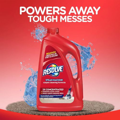 Resolve 2X Concentrated Carpet Cleaner.