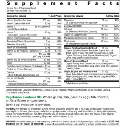 Rainbow Light Womens Multivitamin One + | 150 Caplets