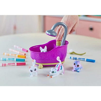 Crayola Scribble Scrubbies Tub Set with 4 Pets for Boys & Girls.