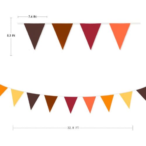 32Ft Fall Banner Decorations Triangle Flag
