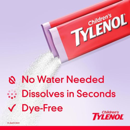 Children's Tylenol Dissolve Packs, 160 mg Acetaminophen, Wild Berry, 30 ct
