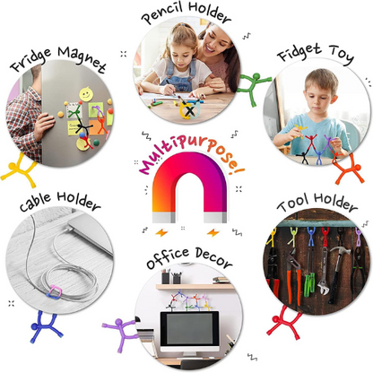 MAGMEN 10 Piece Magnetic Fidget Toy Set Opaque Color Magnets for Kids 3-8 Toddlers