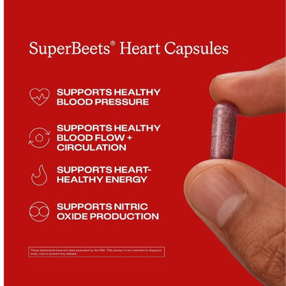 humanN SuperBeets Capsules – Heart Health Support, Non-GMO, 90ct