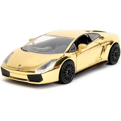 Fast & Furious 1:24 Lamborghini Gallardo Gold Chrome Die-Cast Car